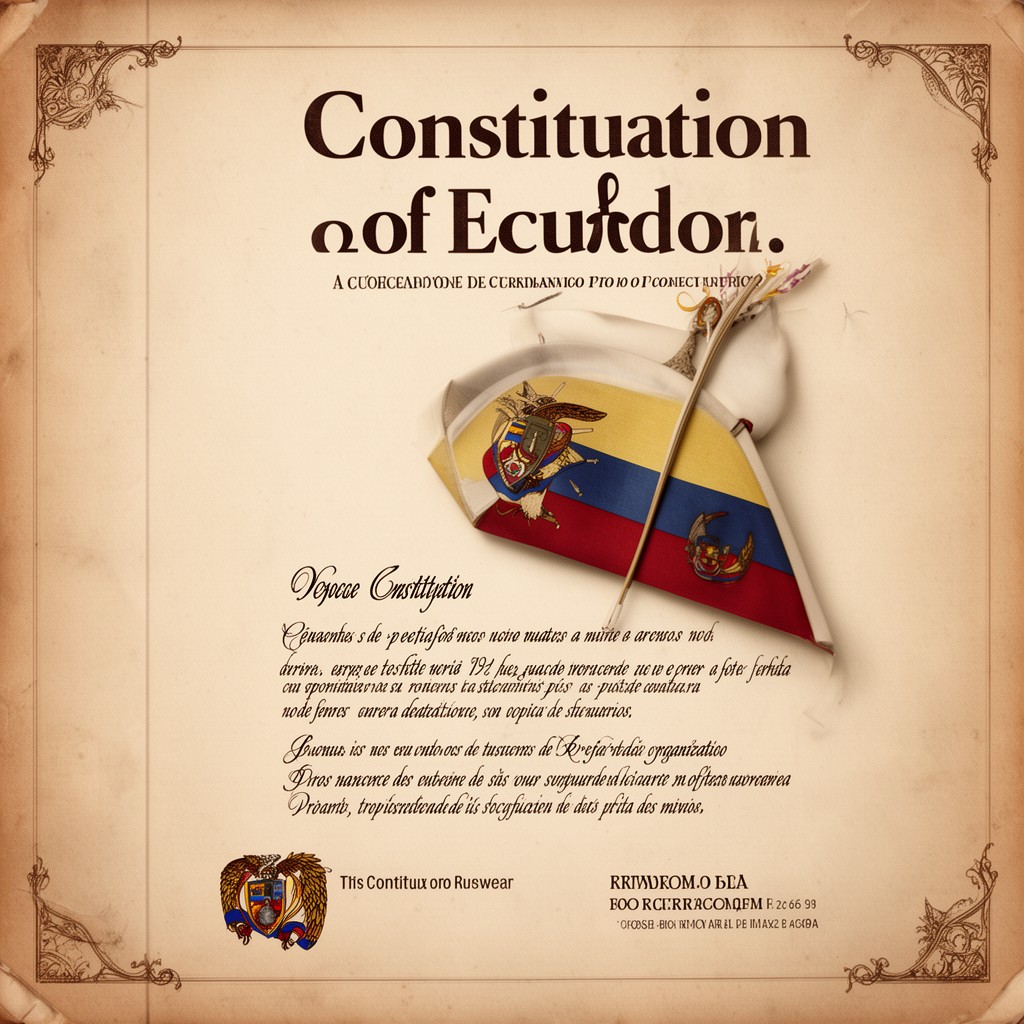 AI-generated illustration of Constitution of Ecuador