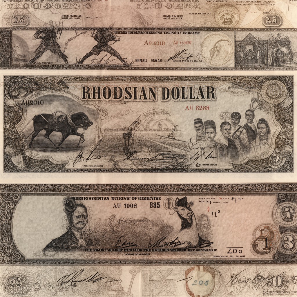 AI-generated illustration of Rhodesian dollar