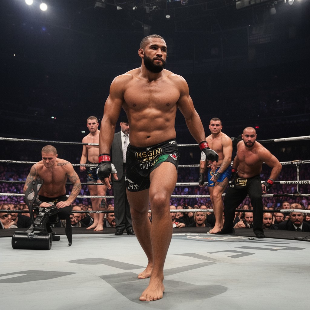 AI-generated illustration of UFC Welterweight division