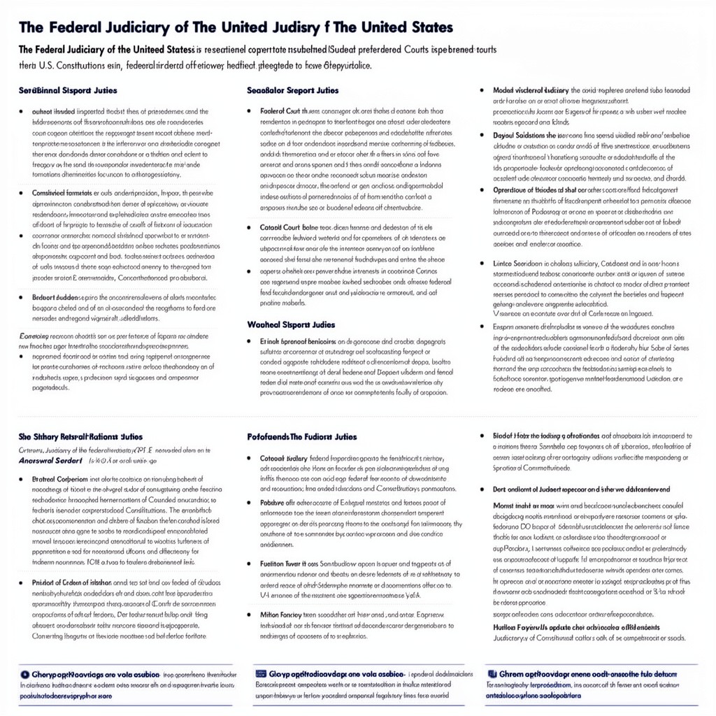AI-generated illustration of federal judiciary of the United States