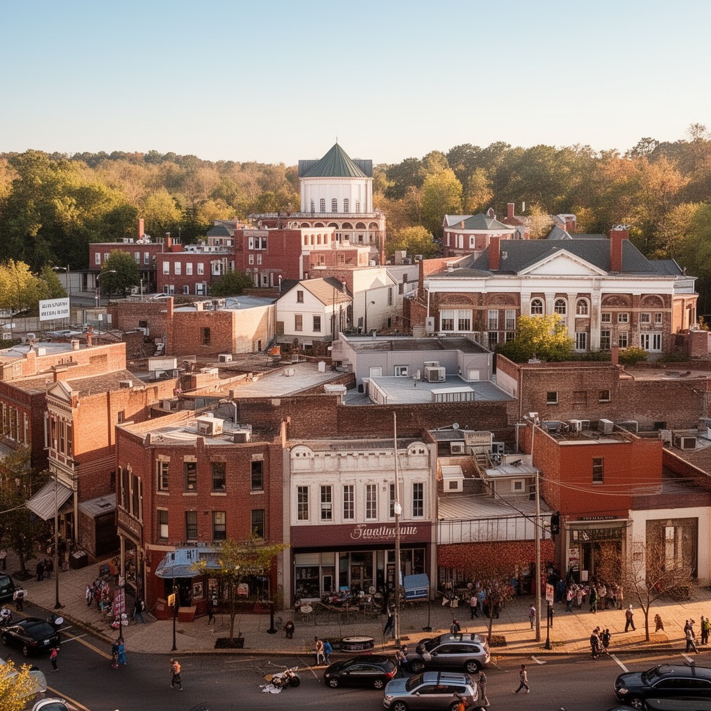 AI-generated illustration of Salisbury, North Carolina