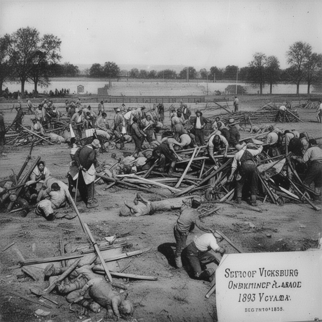 AI-generated illustration of Siege of Vicksburg