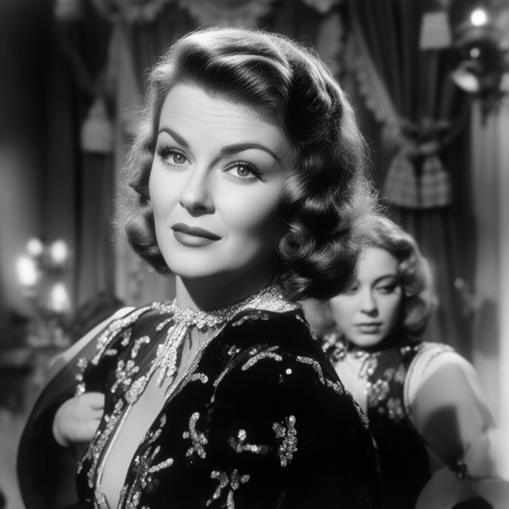 AI-generated illustration of Anne Baxter
