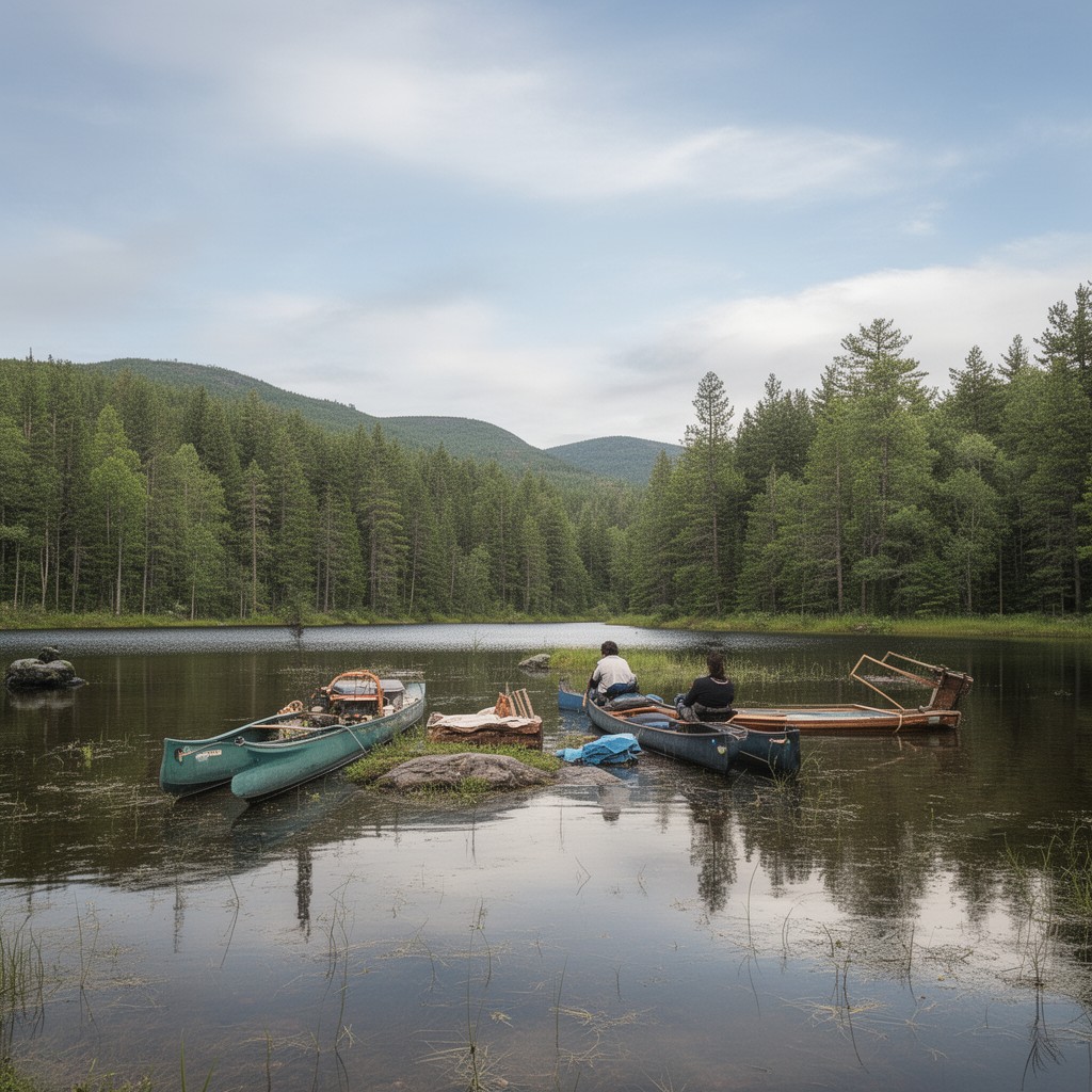 AI-generated illustration of Quetico Provincial Park