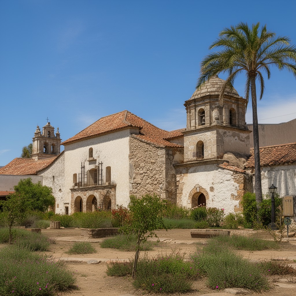 AI-generated illustration of Mission San Luis Obispo de Tolosa