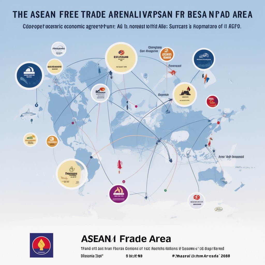AI-generated illustration of ASEAN Free Trade Area