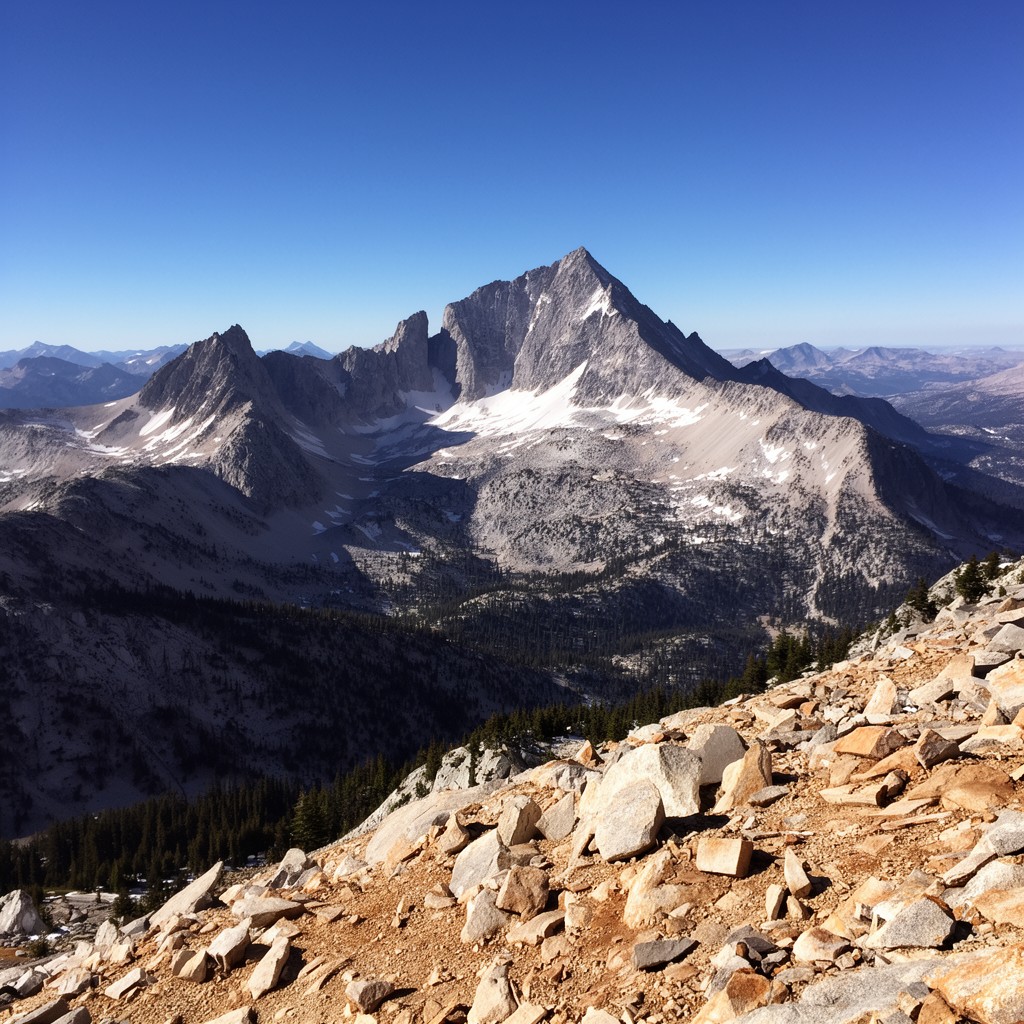 AI-generated illustration of Mount Whitney