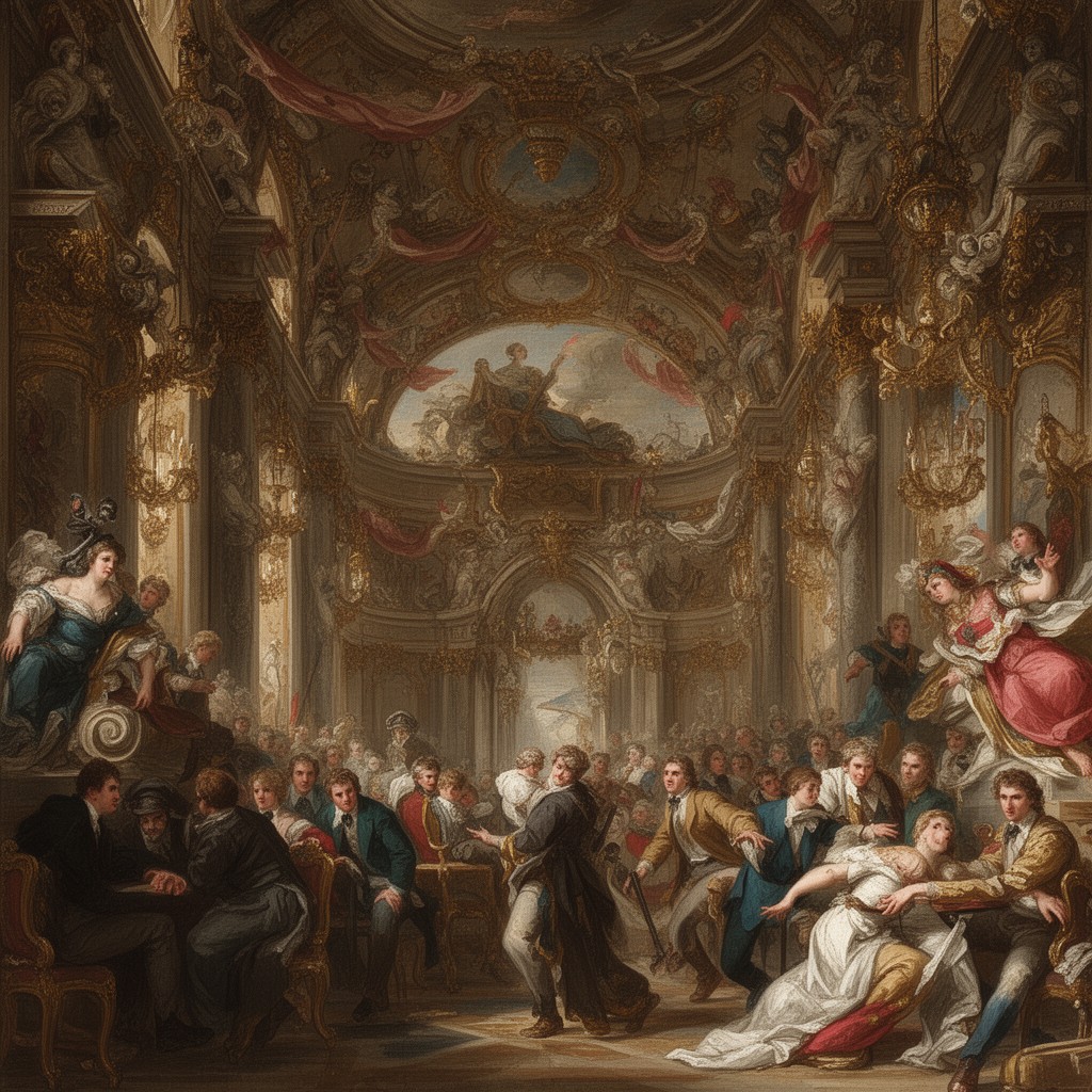 AI-generated illustration of Late Baroque