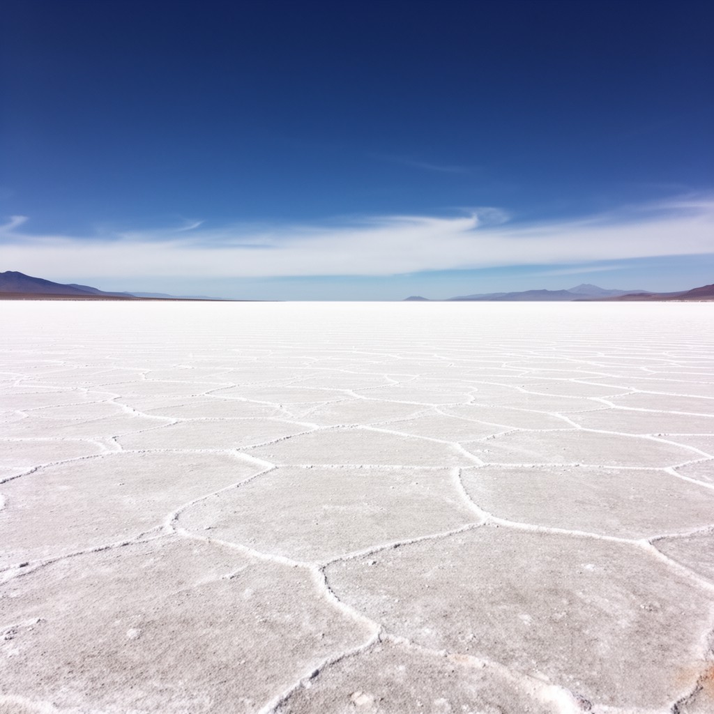 AI-generated illustration of Salar de Uyuni
