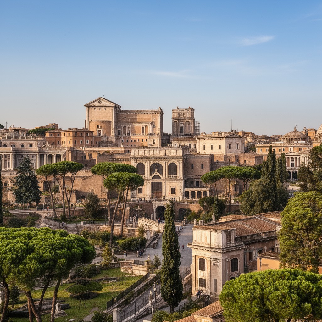 AI-generated illustration of Palatine Hill