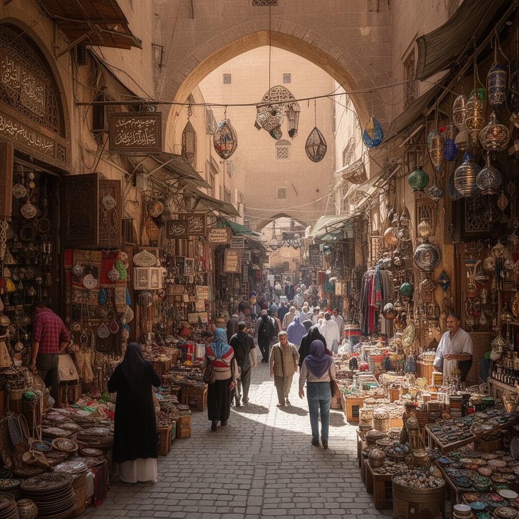AI-generated illustration of Khan el-Khalili