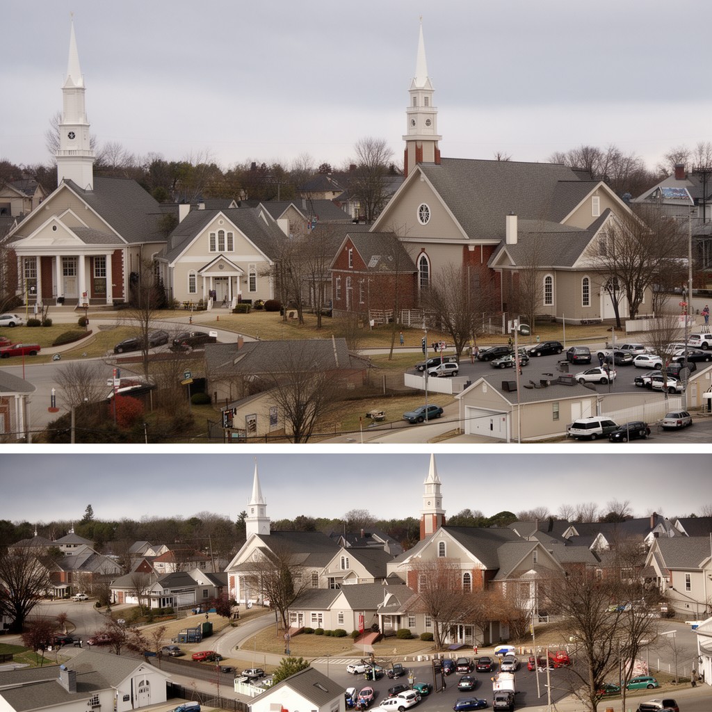 AI-generated illustration of Bible Belt