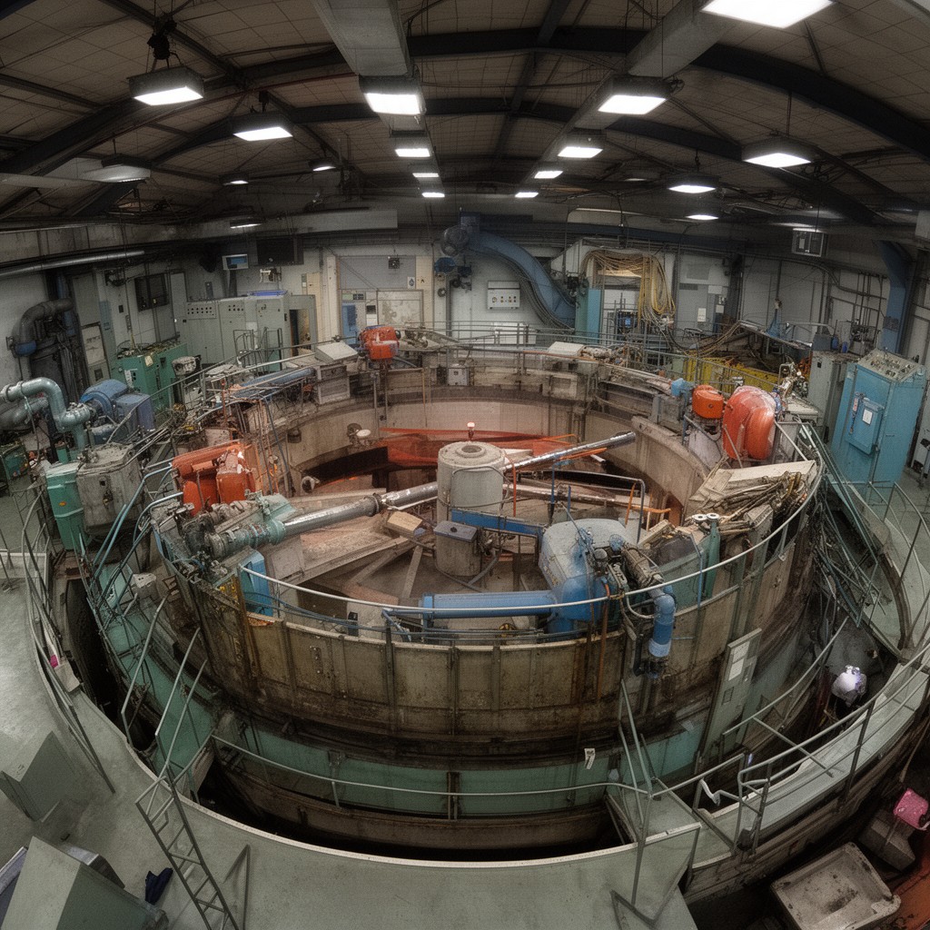 AI-generated illustration of Proton Synchrotron Booster