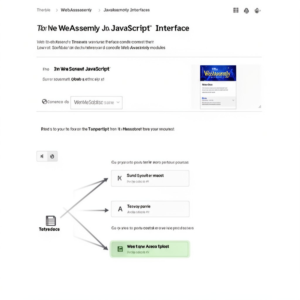 AI-generated illustration of WebAssembly JavaScript Interface