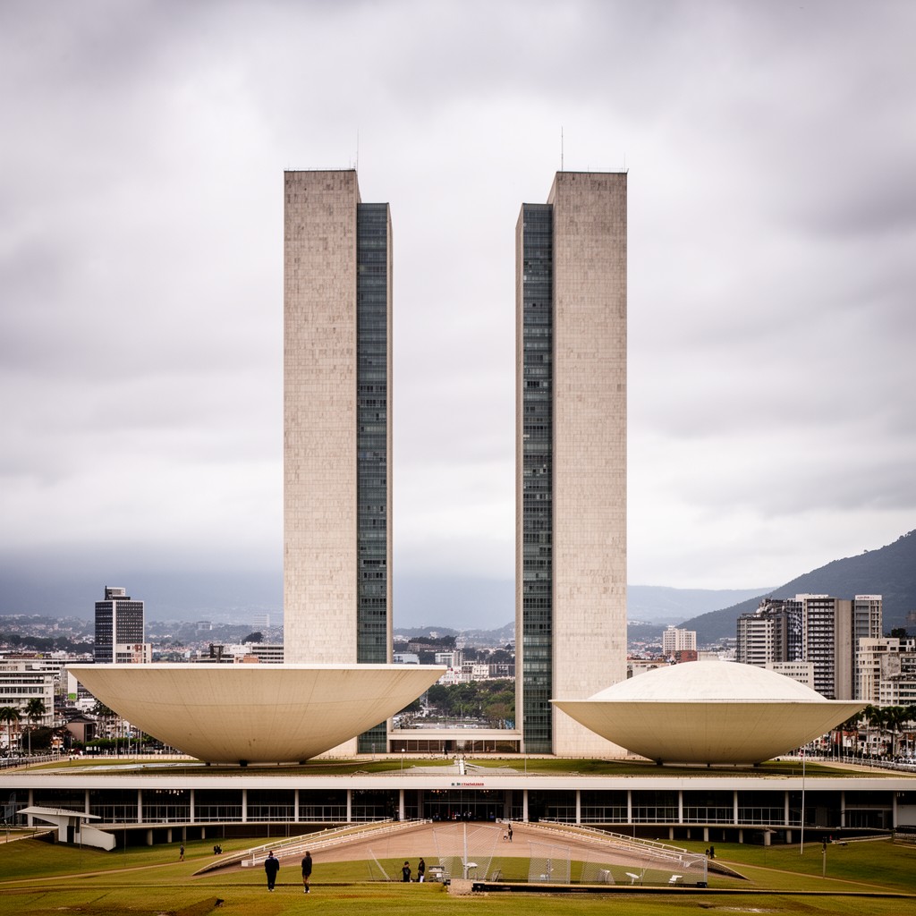 AI-generated illustration of National Congress of Brazil building