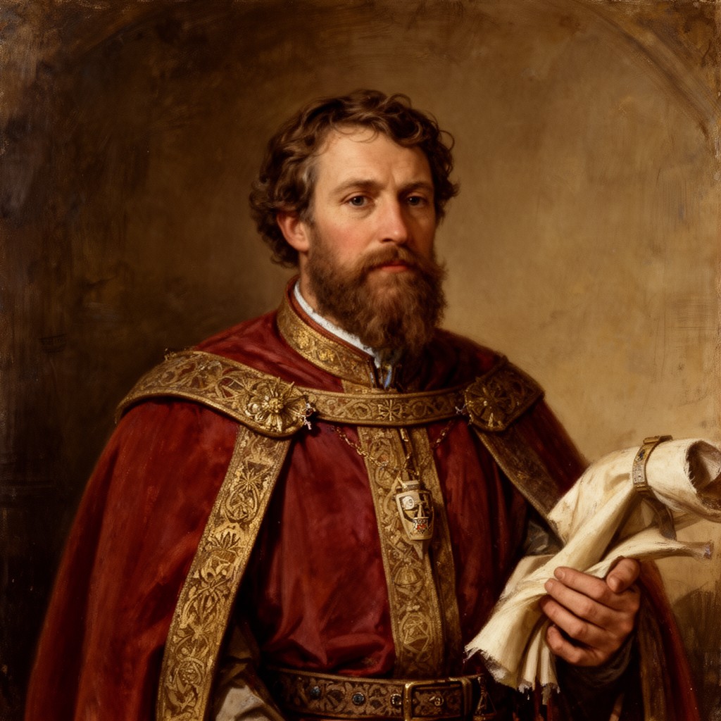 AI-generated illustration of King John of England