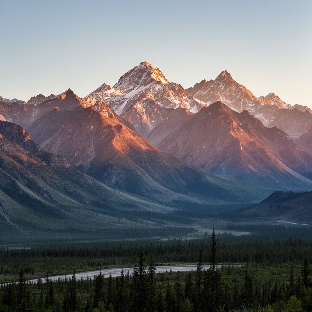 AI-generated illustration of Altai Mountains