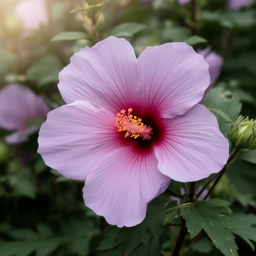 AI-generated illustration of Hibiscus syriacus