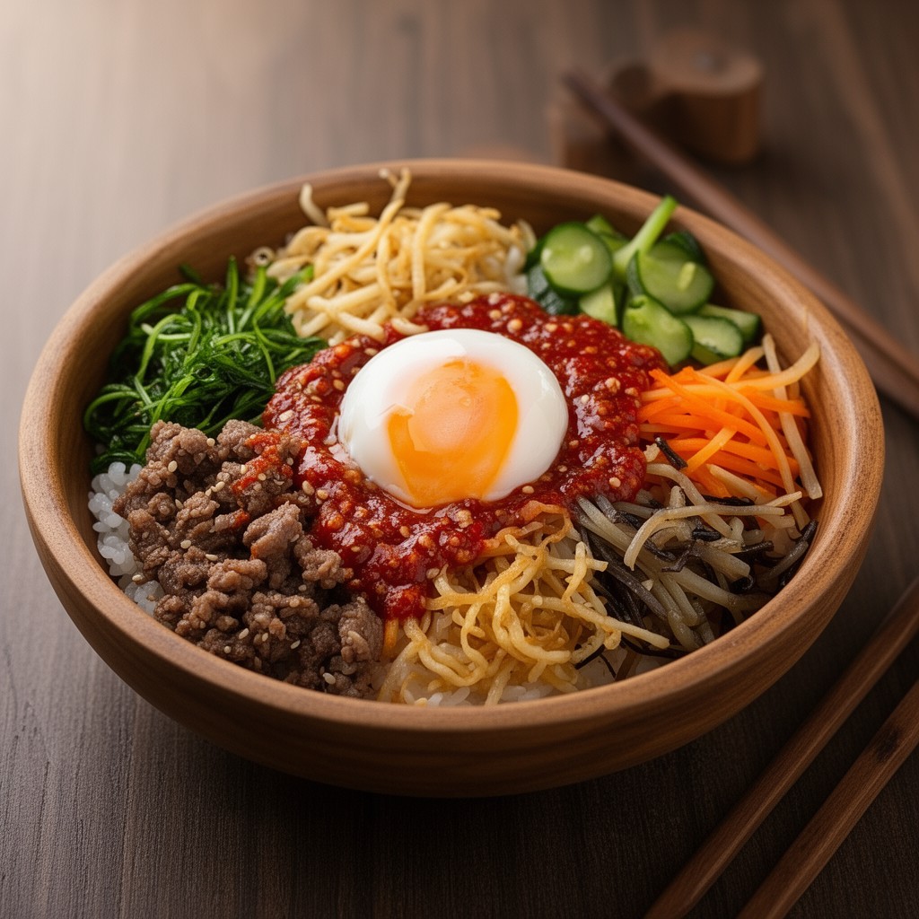 AI-generated illustration of bibimbap