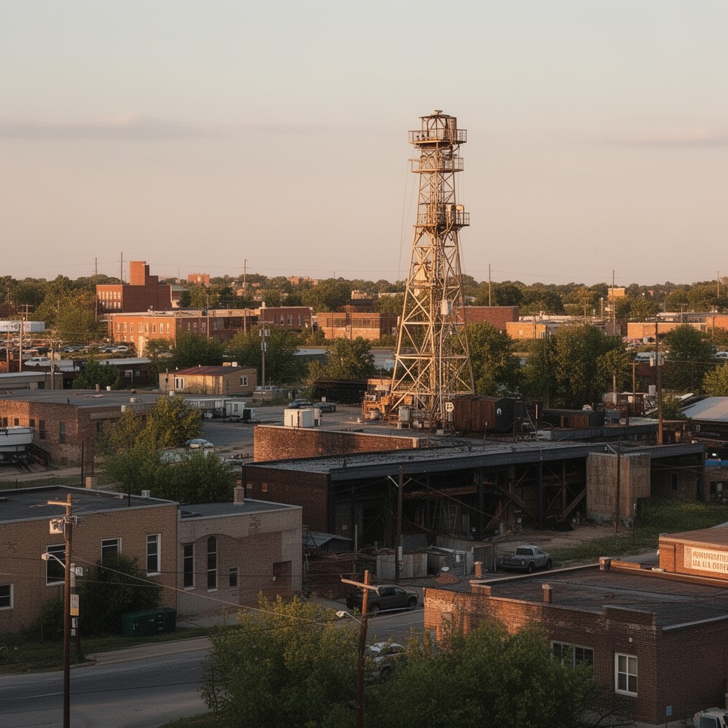 AI-generated illustration of Crawford County, Kansas