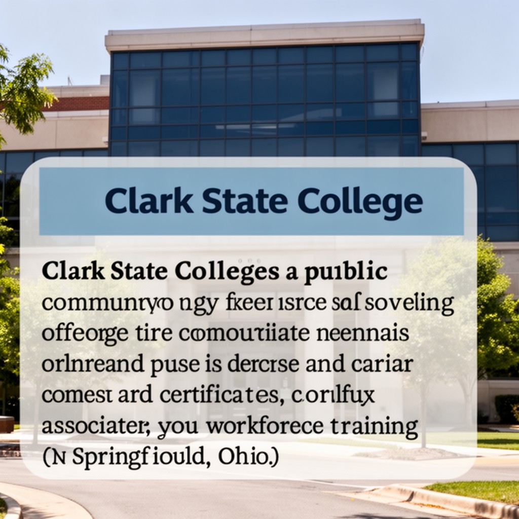 AI-generated illustration of Clark State College