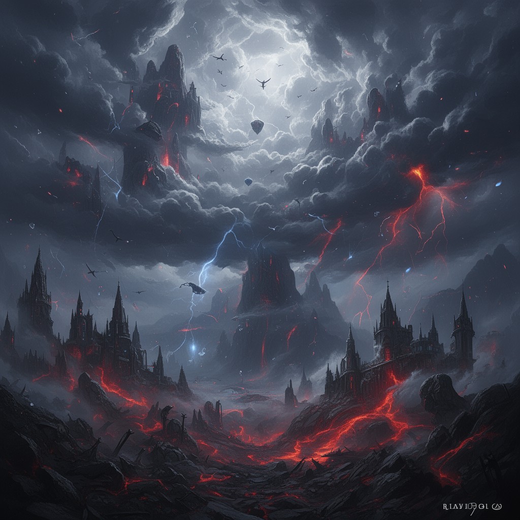 AI-generated illustration of Heaven and Hell Part II