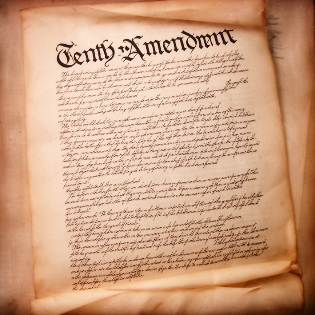 AI-generated illustration of Tenth Amendment to the United States Constitution