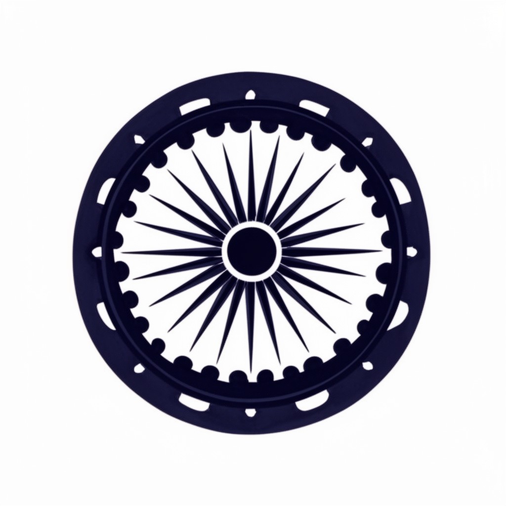 AI-generated illustration of Ashoka Chakra