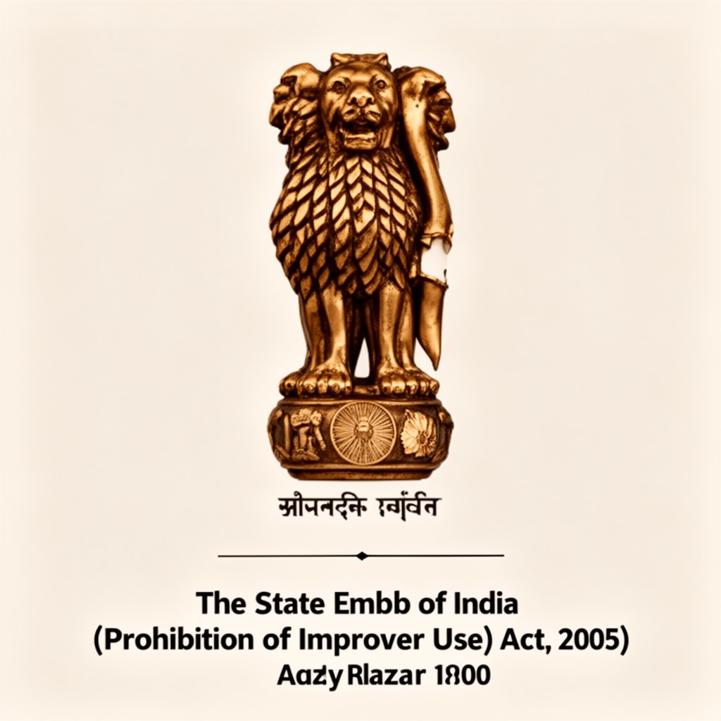 AI-generated illustration of State Emblem of India (Prohibition of Improper Use) Act, 2005