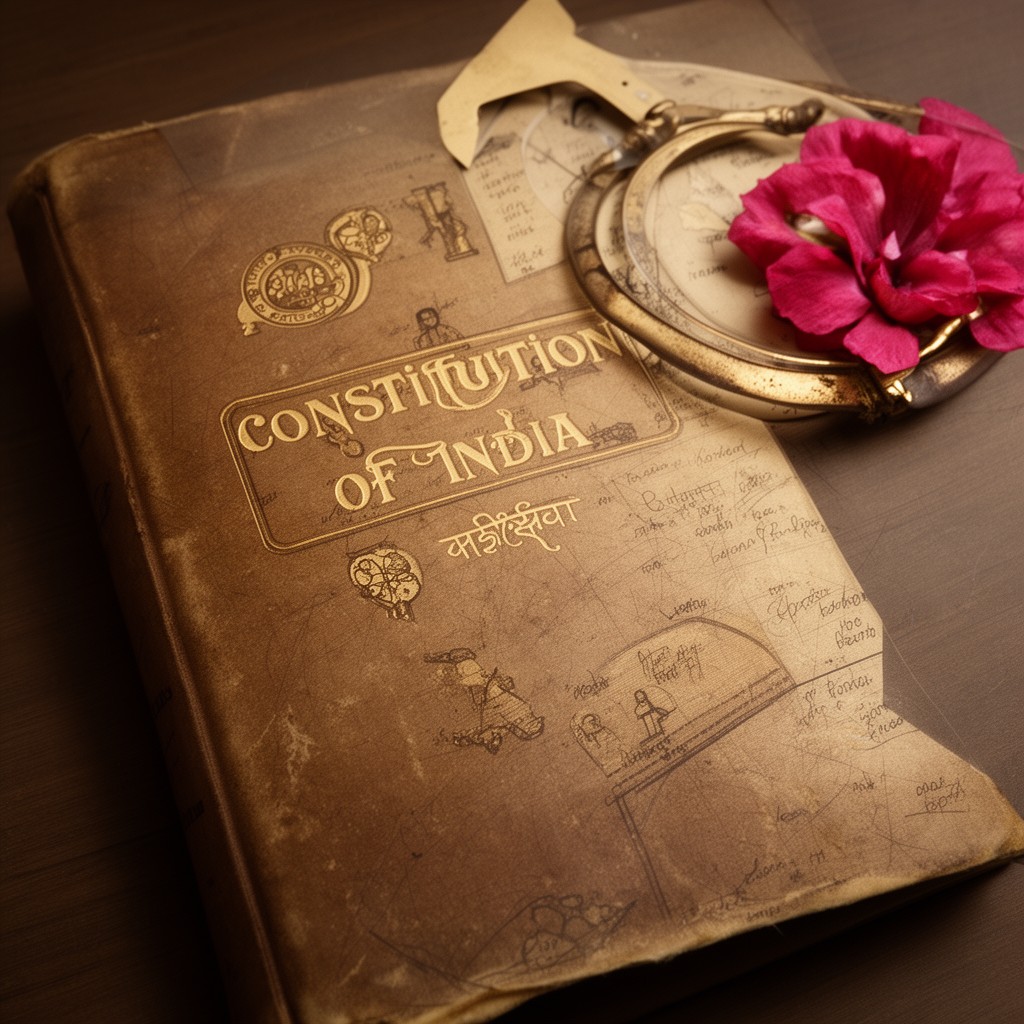 AI-generated illustration of Constitution of India