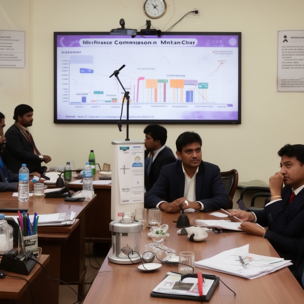 AI-generated illustration of Finance Commission of India