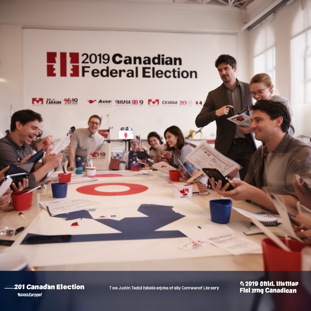 AI-generated illustration of 2019 Canadian federal election
