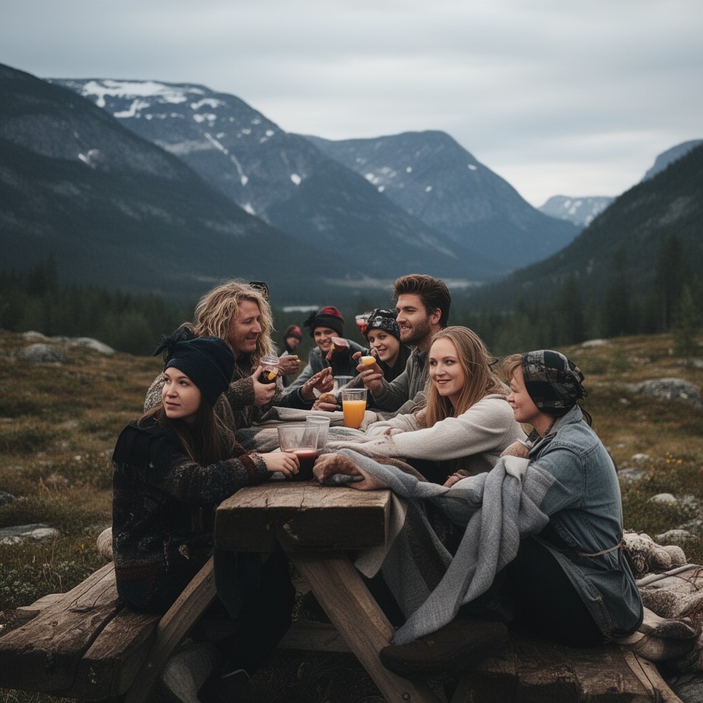 AI-generated illustration of Scandinavians