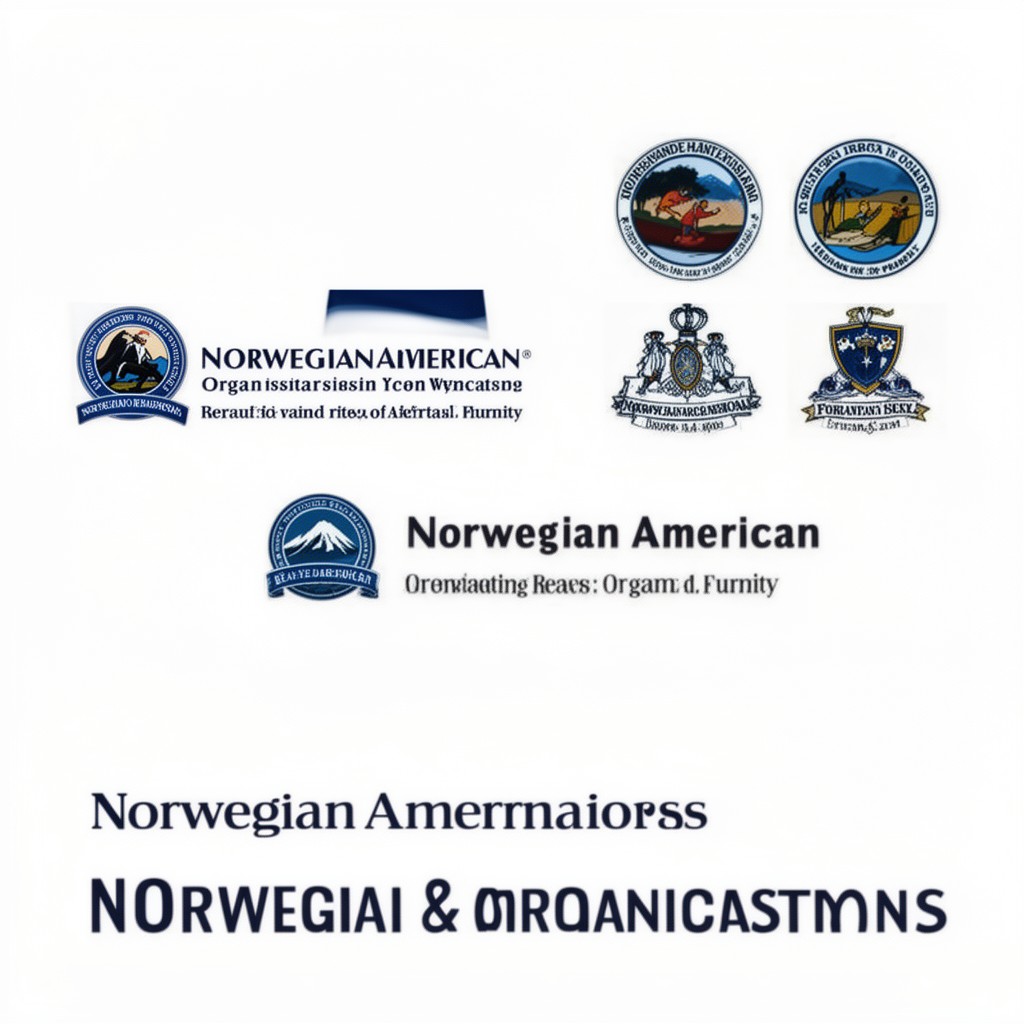 AI-generated illustration of Norwegian-American organizations