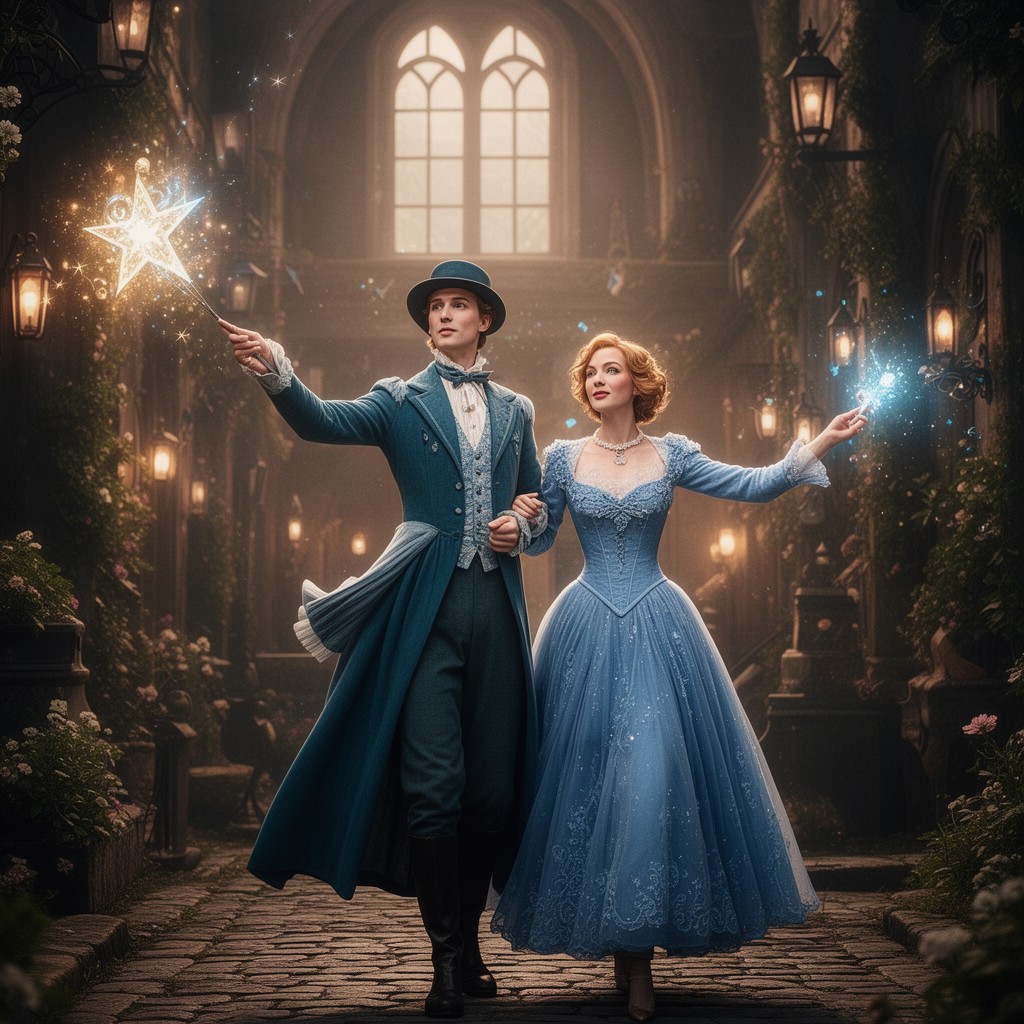 AI-generated illustration of Mary Poppins Returns