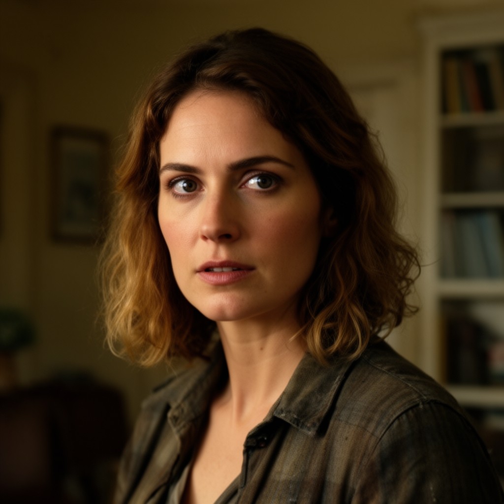 AI-generated illustration of Rachel Watson in The Girl on the Train