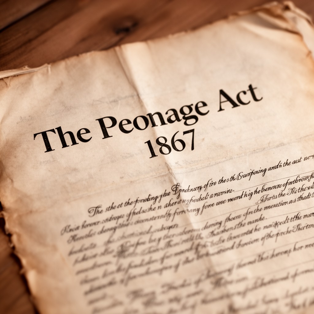 AI-generated illustration of Peonage Act of 1867