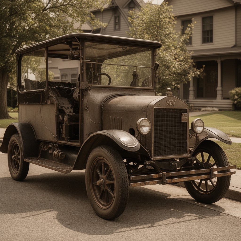 AI-generated illustration of Tin Lizzie
