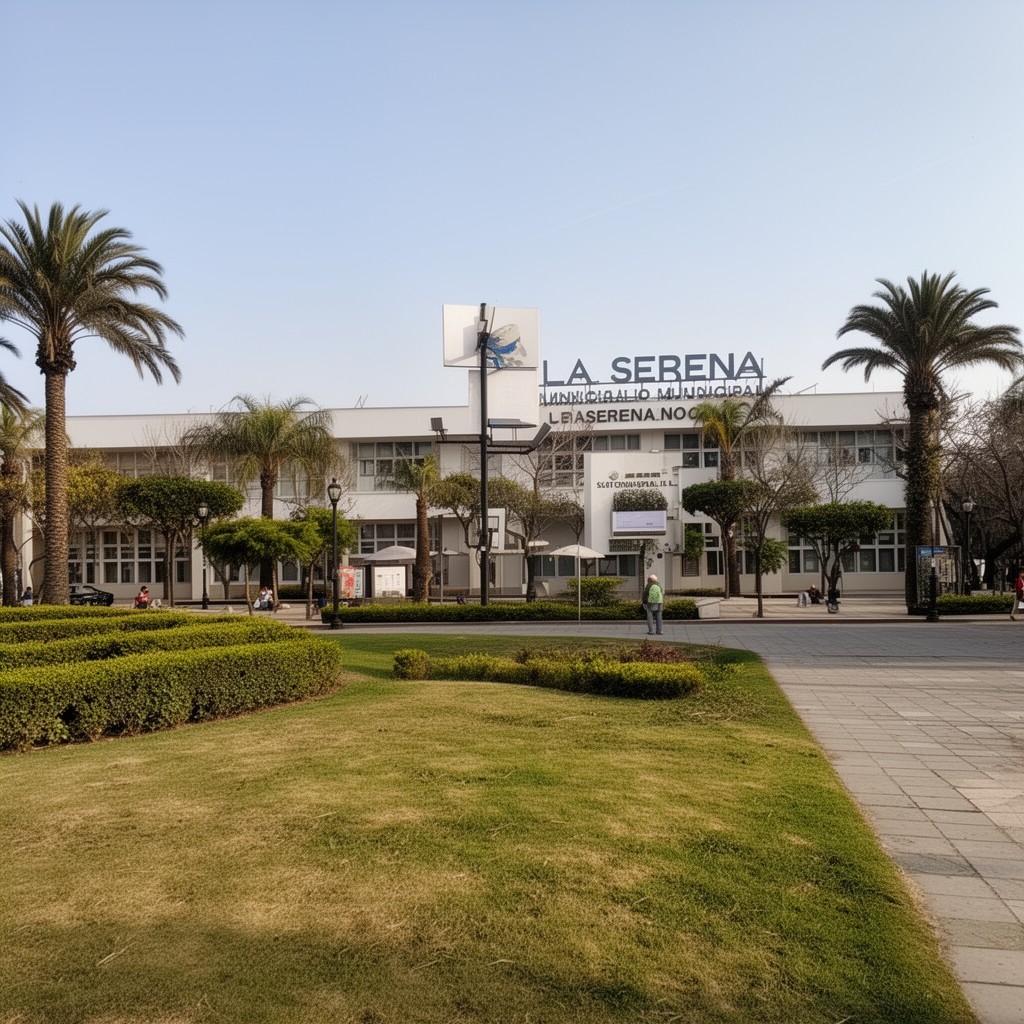 AI-generated illustration of La Serena municipal offices