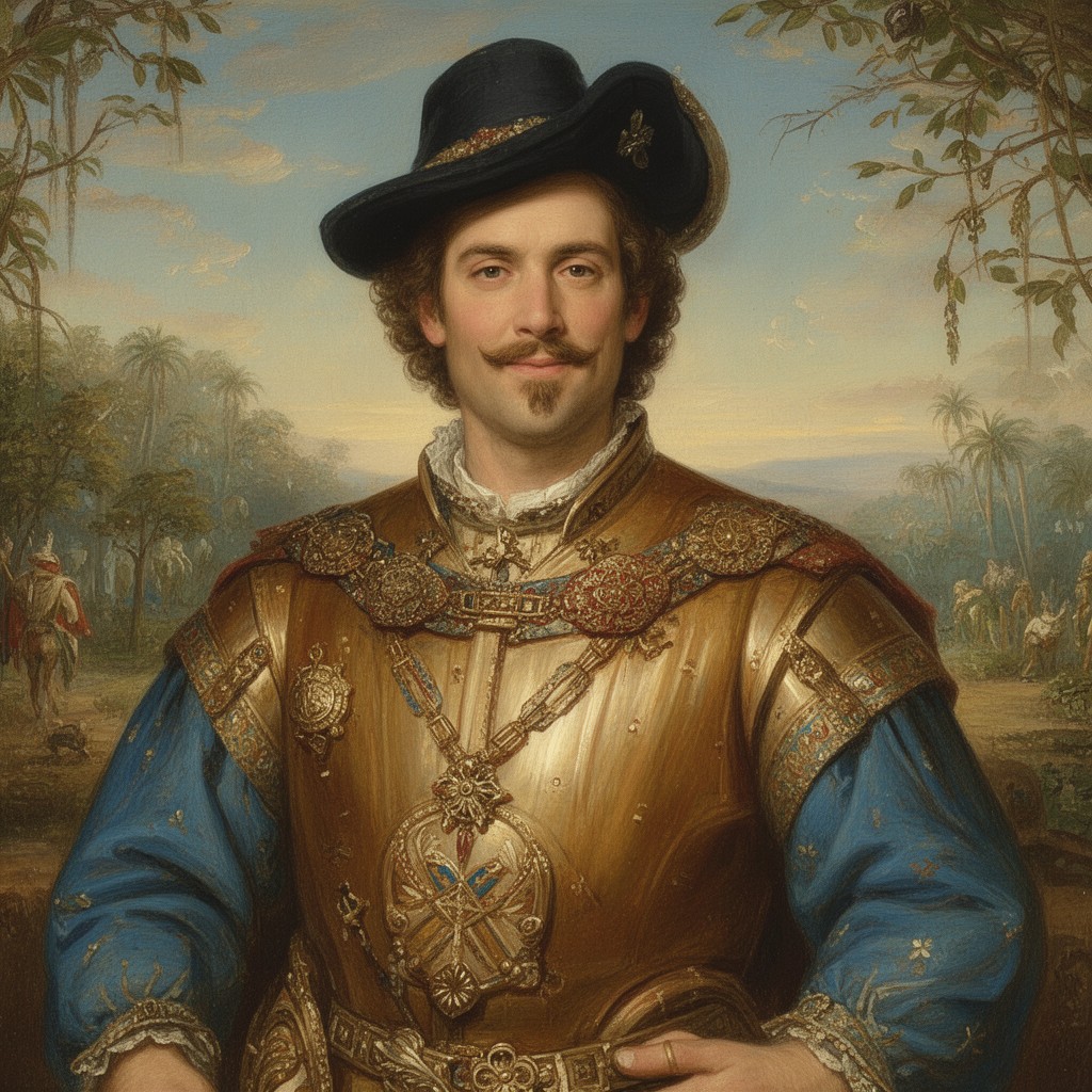 AI-generated illustration of Juan Ponce de León