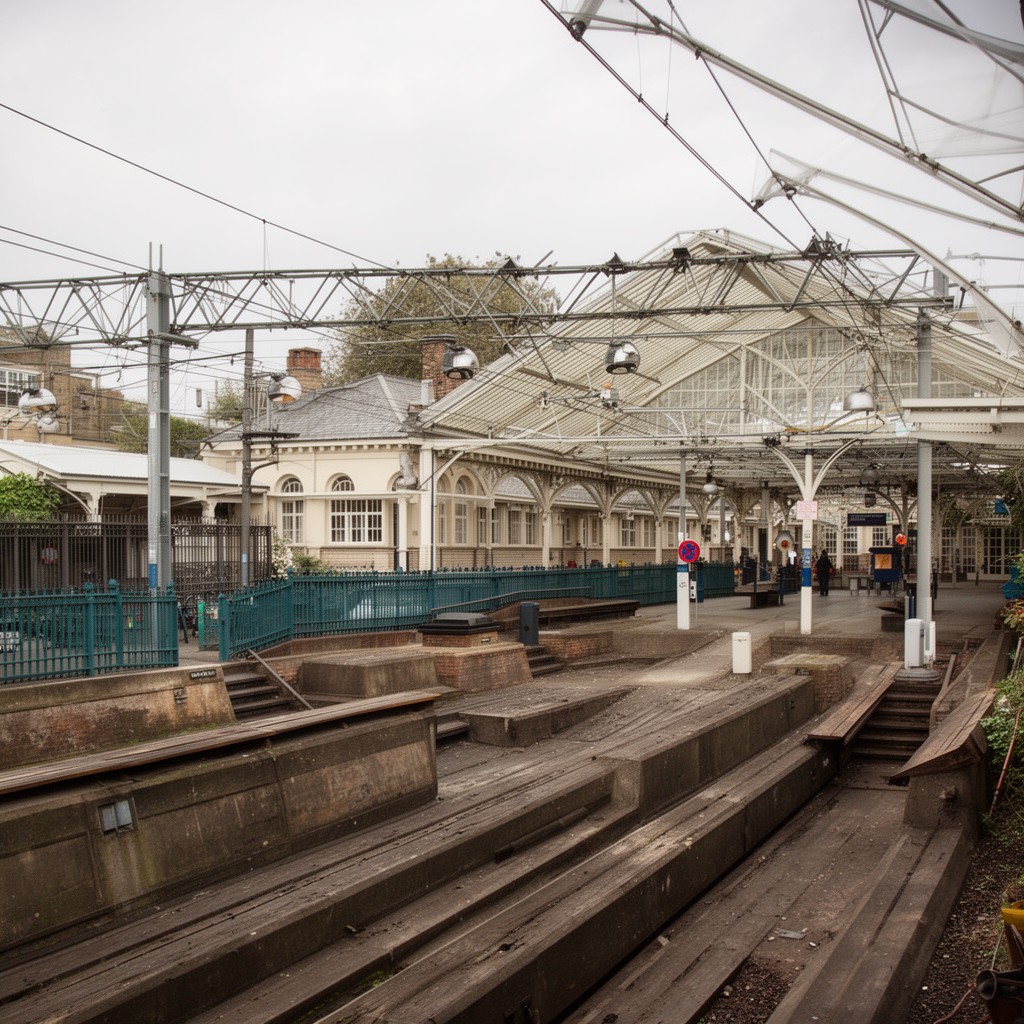 AI-generated illustration of Tunbridge Wells railway station