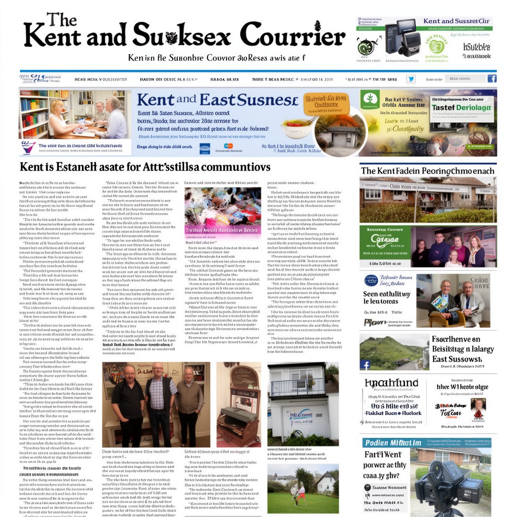 AI-generated illustration of Kent and Sussex Courier