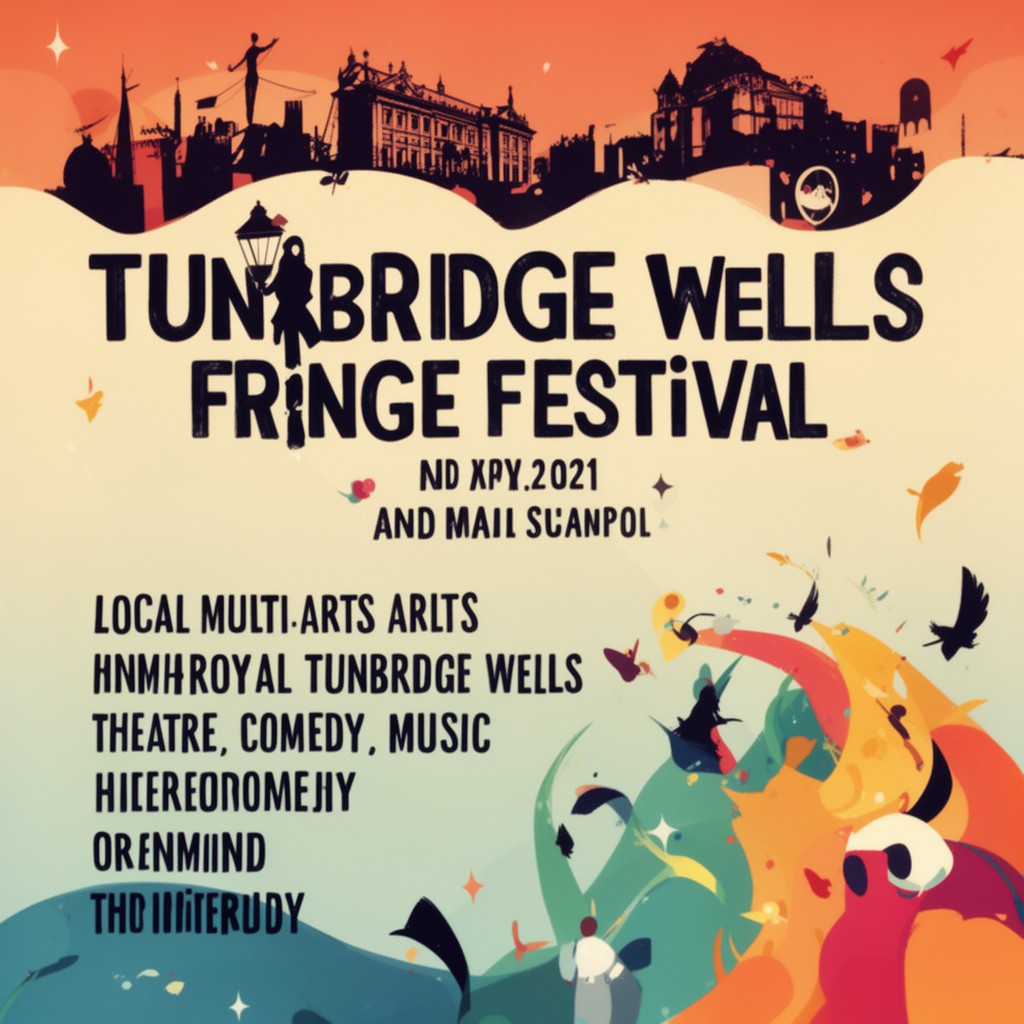 AI-generated illustration of Tunbridge Wells Fringe Festival