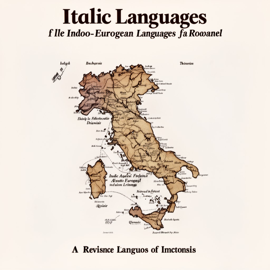 AI-generated illustration of Italic languages