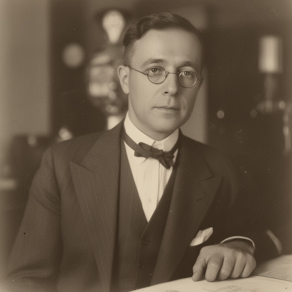 AI-generated illustration of Theodore Case