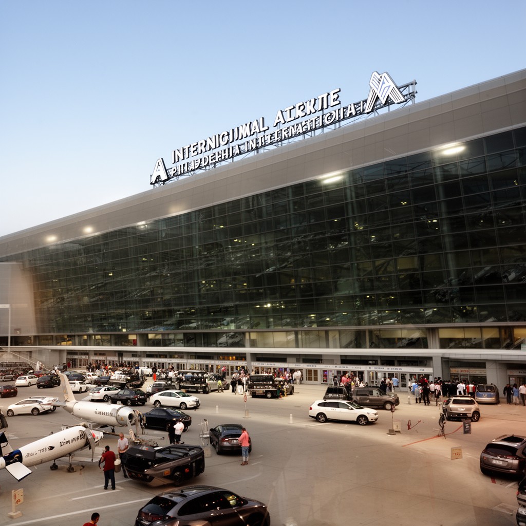 AI-generated illustration of Philadelphia International Airport