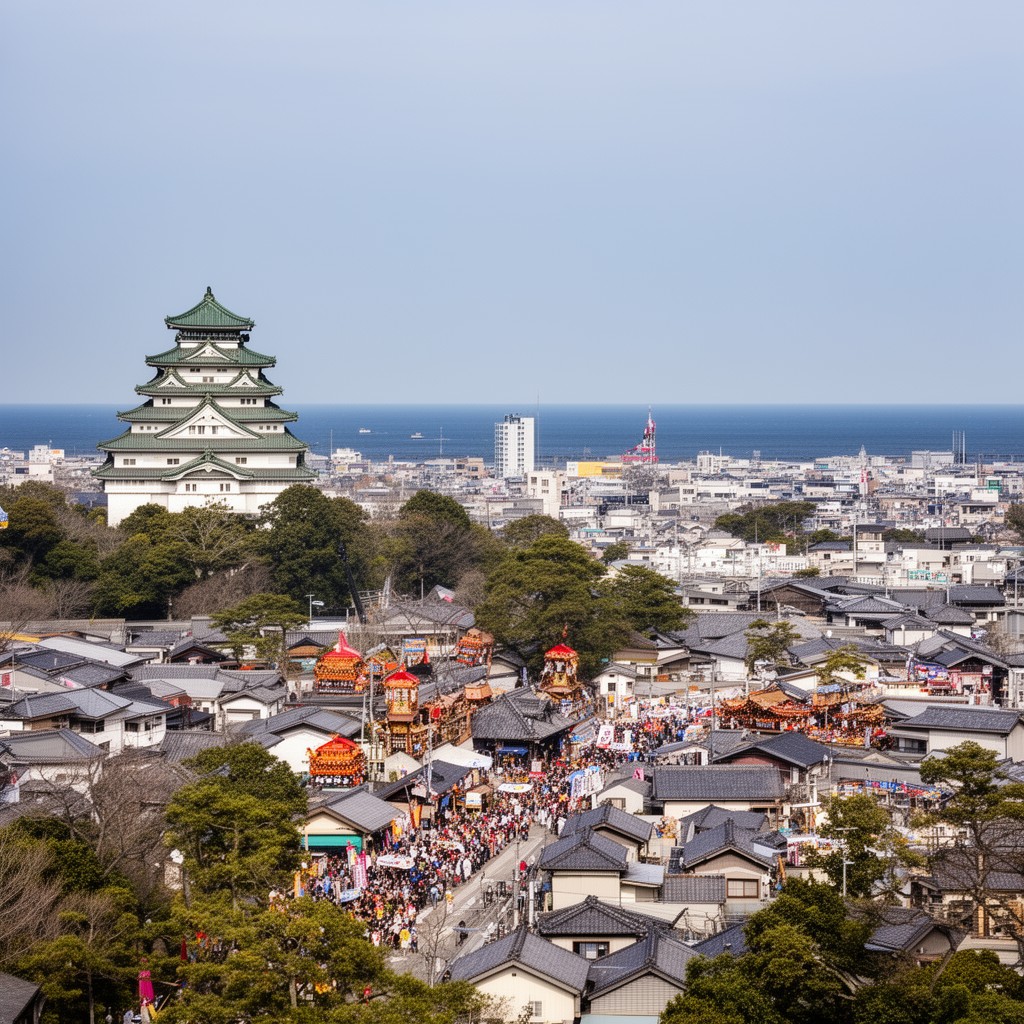 AI-generated illustration of Kishiwada