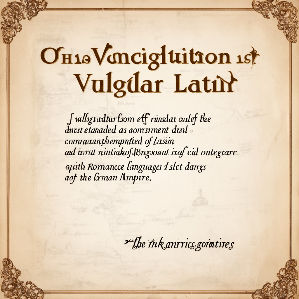 AI-generated illustration of Vulgar Latin