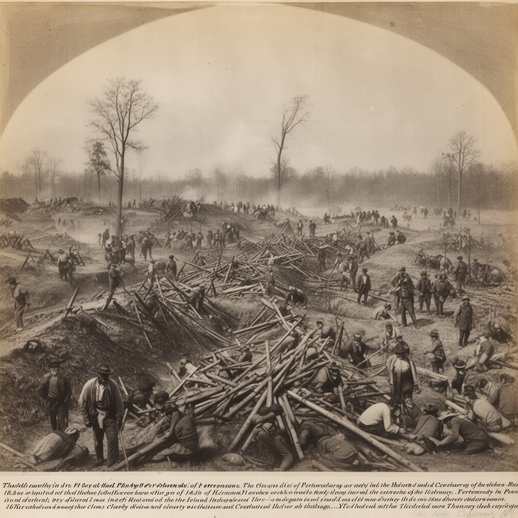 AI-generated illustration of Siege of Petersburg