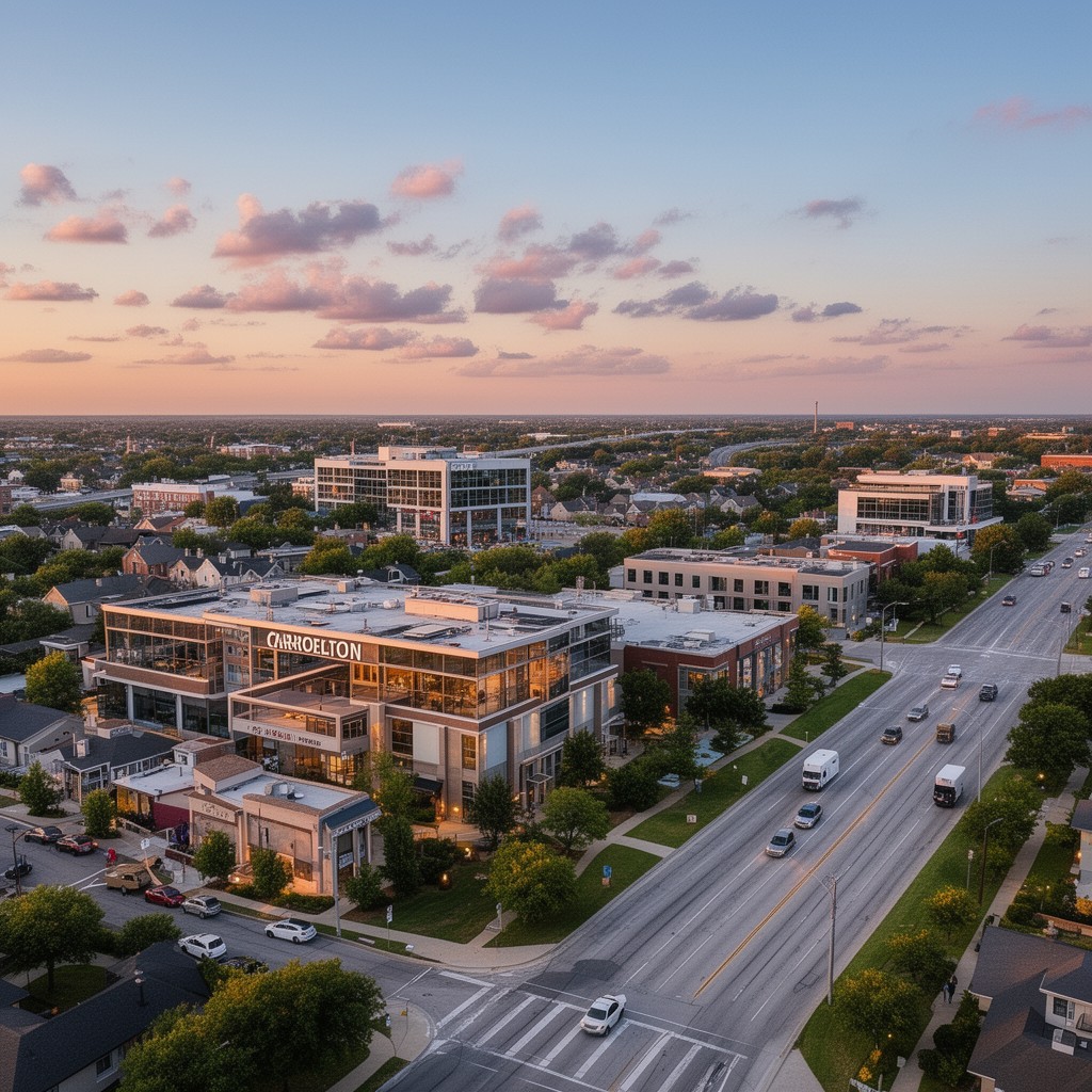 AI-generated illustration of Carrollton